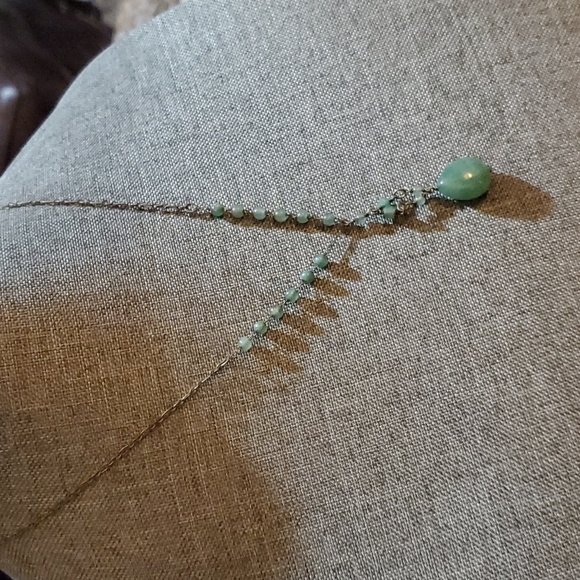 Old Jade handmade necklace 18inches - Picture 3 of 5